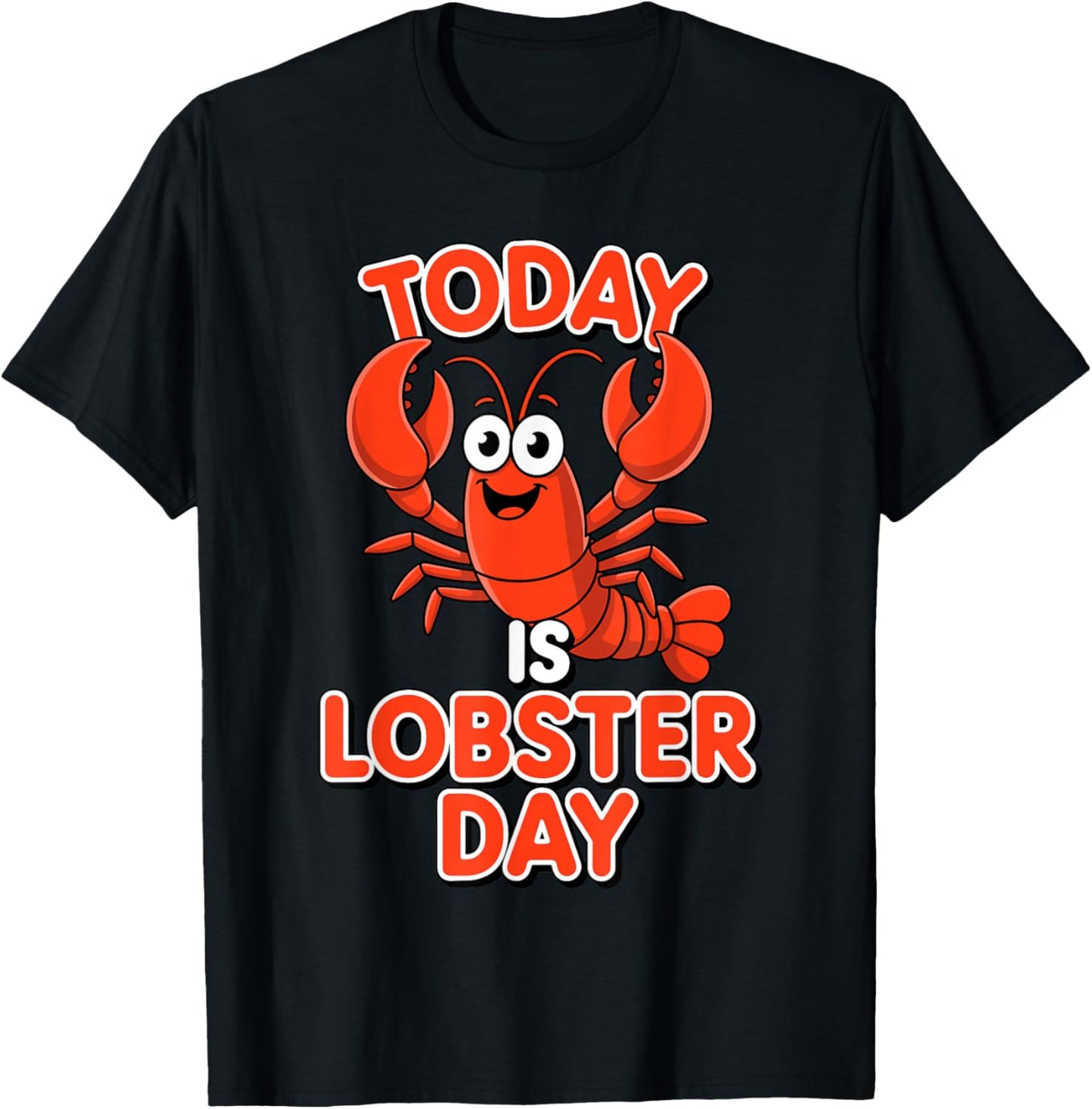 Funny Lobster Art Women Kids Seafood Lobster Lover T-Shirt - T-Shirt | Black