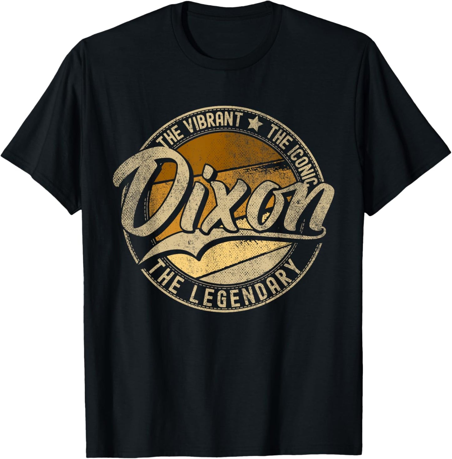 Dixon IL | Illinois | Vintage Distressed T-Shirt - T-Shirt | Black