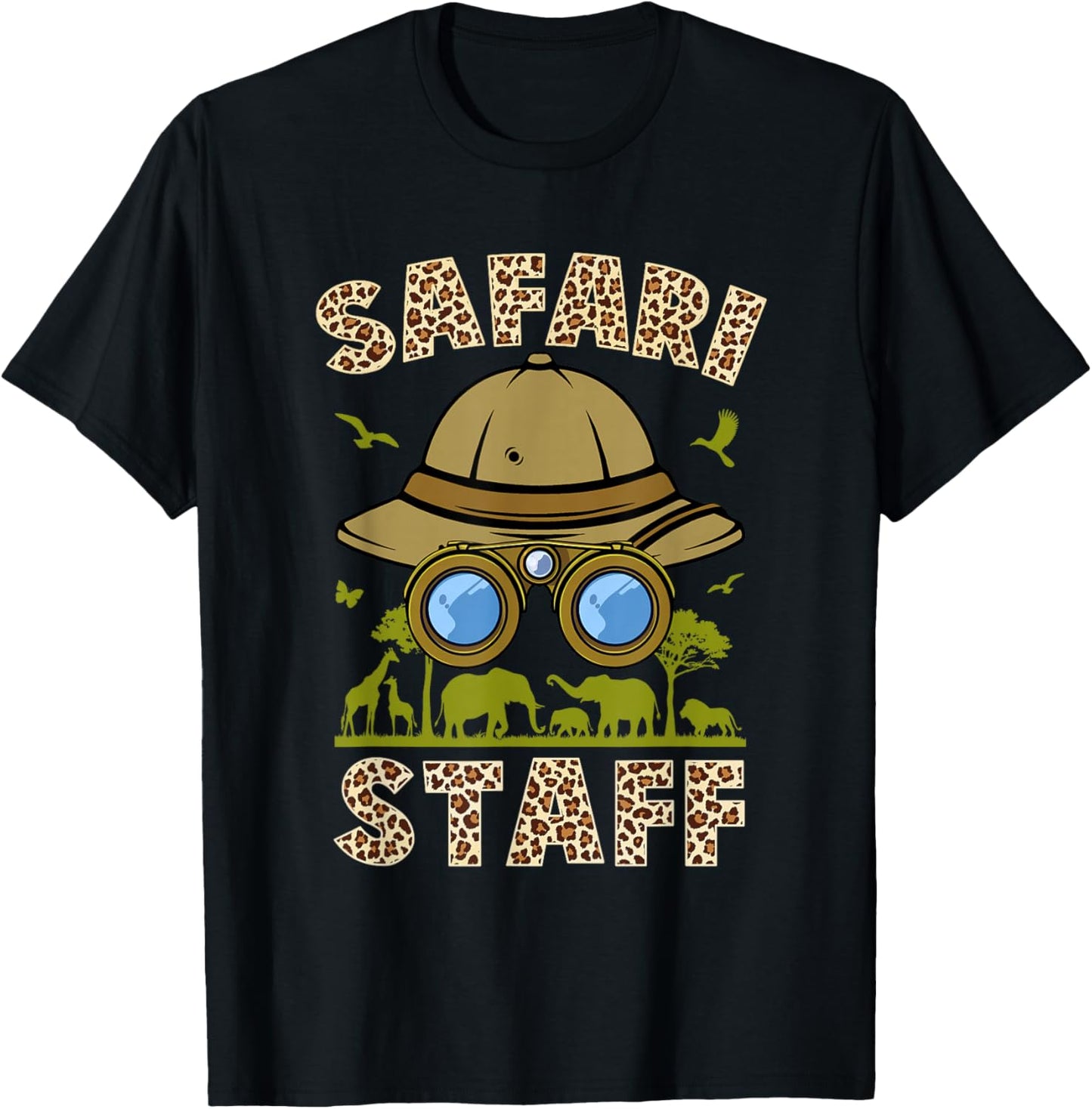 Safari Staff Art Women Zookeeper Costume Zoo Jungle T-Shirt - T-Shirt | Black