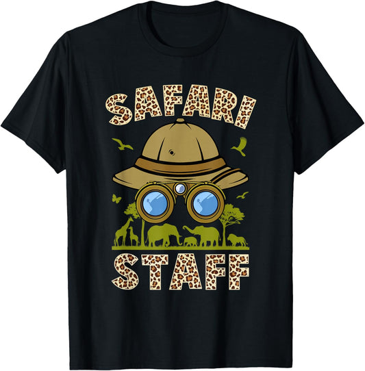 Safari Staff Art Women Zookeeper Costume Zoo Jungle T-Shirt - T-Shirt | Black