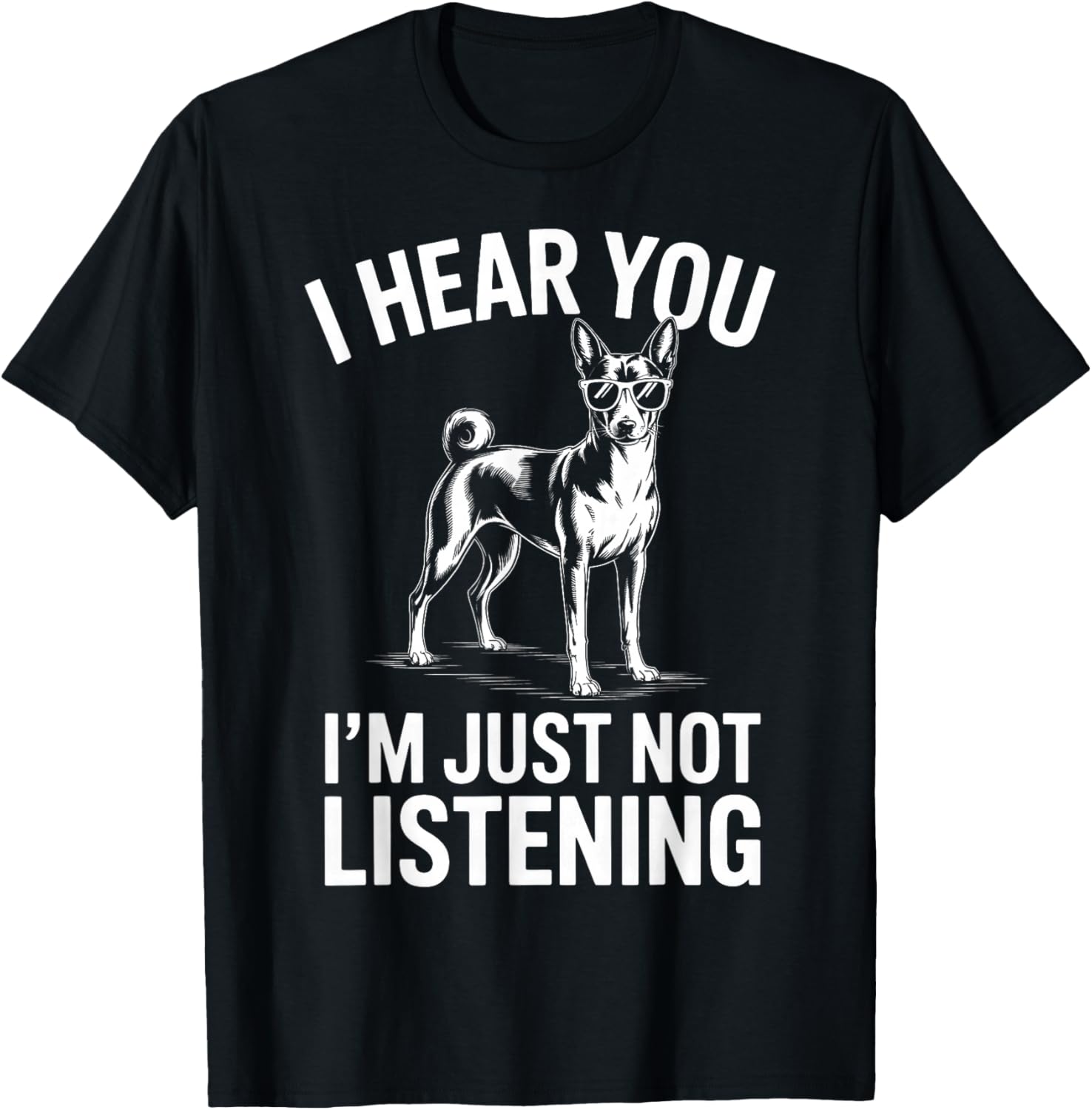 Basenji Funny Basenji T-Shirt - T-Shirt | Black