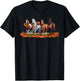 Fall Horse Animal Thanksgiving Sunflowers Pumpkin Leaves T-Shirt - T-Shirt | Black