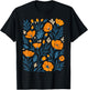 California Poppy Flower Botanical Garden T-Shirt - T-Shirt | Black