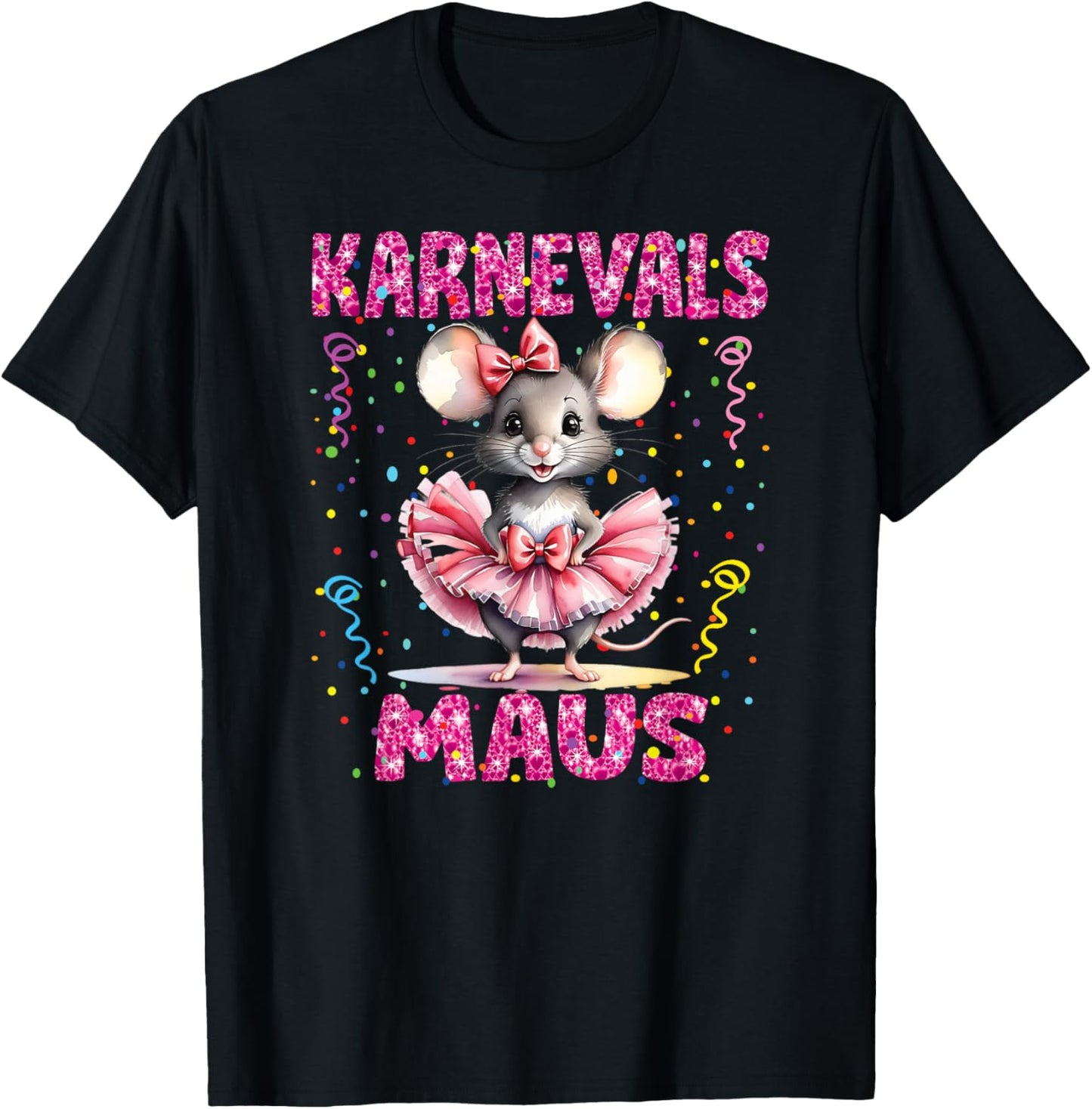 Carnival Mouse Girls' Carnival Costume Confetti T-Shirt - T-Shirt | Black