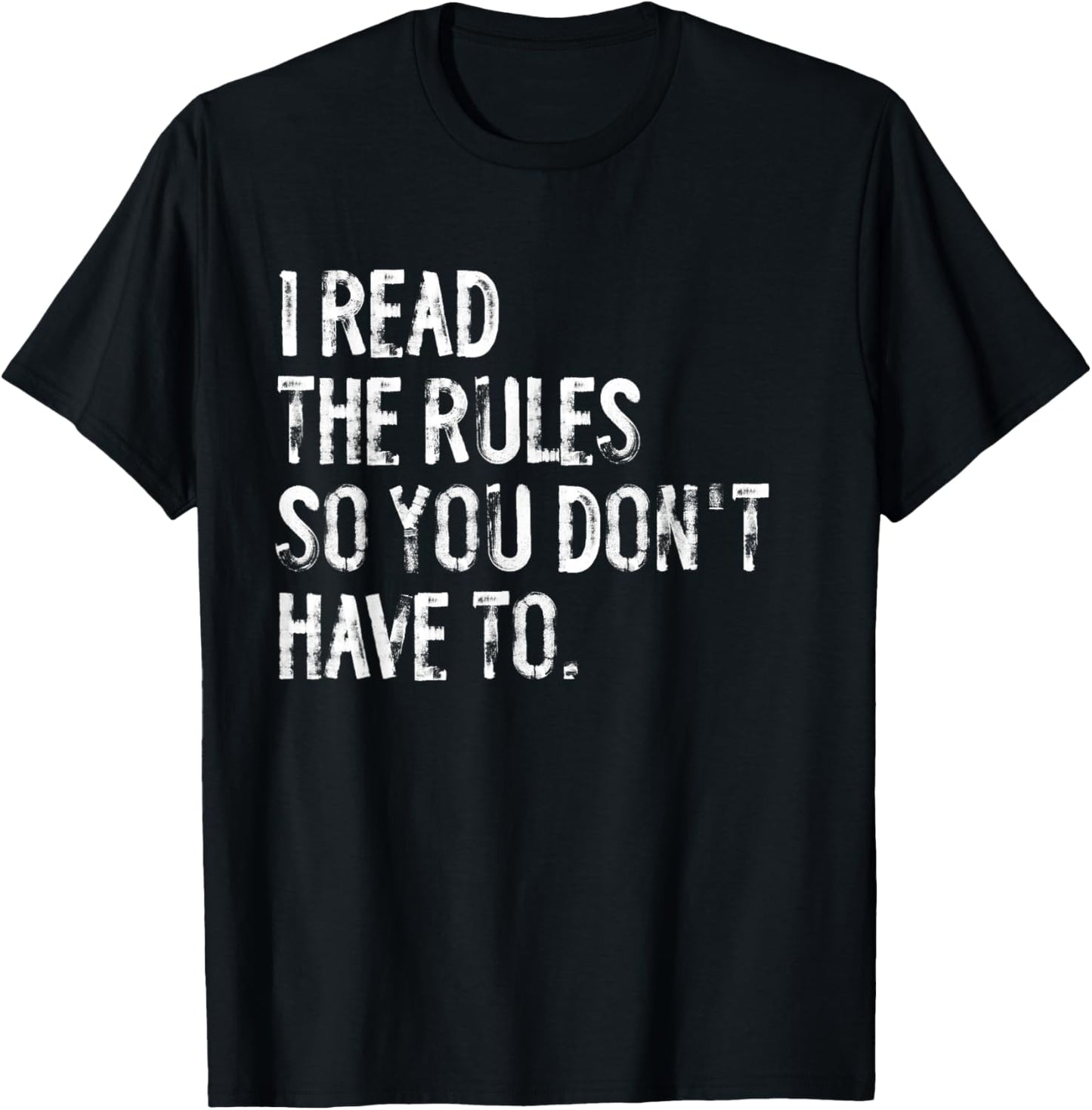 I Read The Rules Funny Board Games T-Shirt - T-Shirt | Black