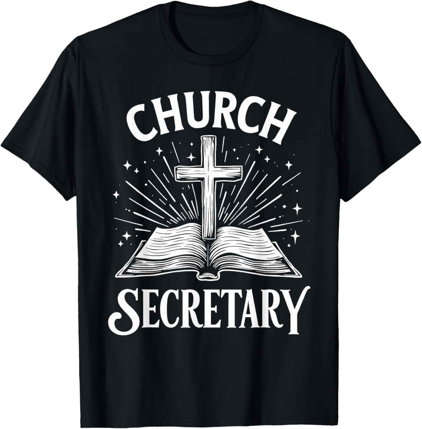 Church Secretary Vintage T-Shirt - T-Shirt | Black