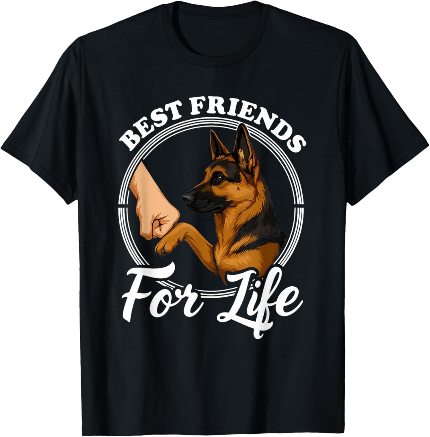 German Shepherd Lover Design Beautiful German Shepherd T-Shirt - T-Shirt | Black