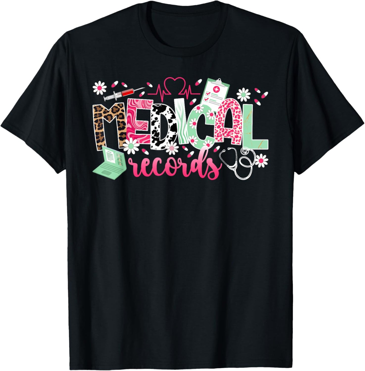 Medical Records Clerk Medical Records Director T-Shirt - T-Shirt | Black