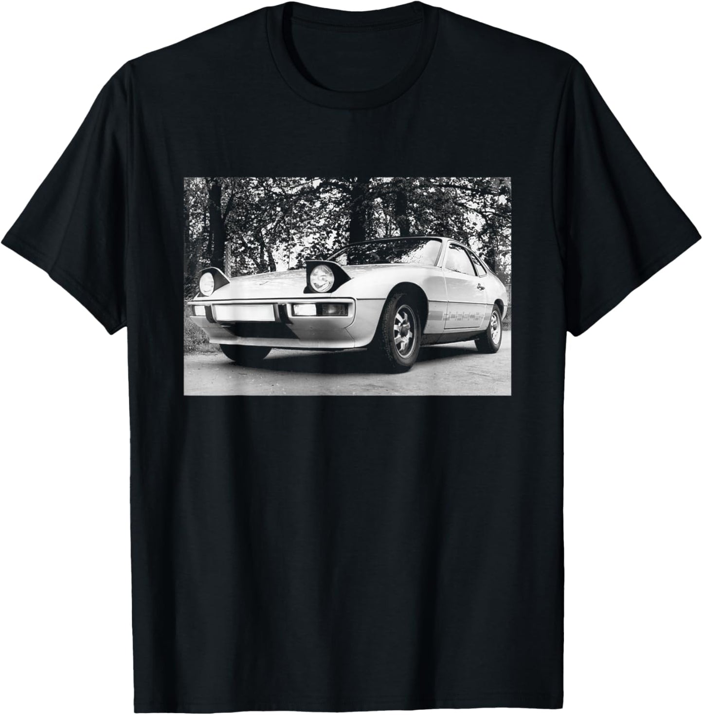 Porsche 924 1977 Sports Car T-Shirt - T-Shirt | Black