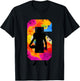 Kids FOOTBALL PLAYER NUMBER 6 YEARS FOOTBALL 6TH BIRTHDAY T-Shirt - T-Shirt | Black