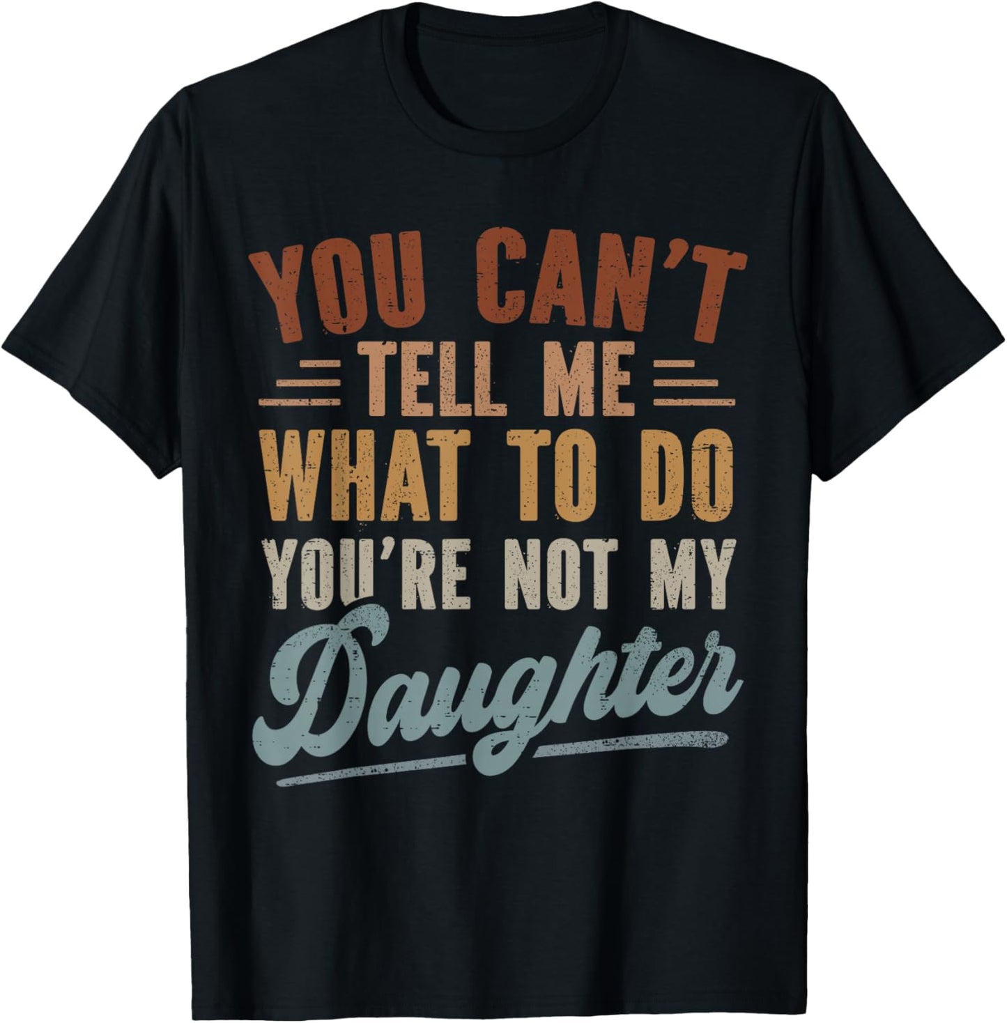 Funny Father Daddy Men from Daughter Fathers Day Dad T-Shirt - T-Shirt | Black