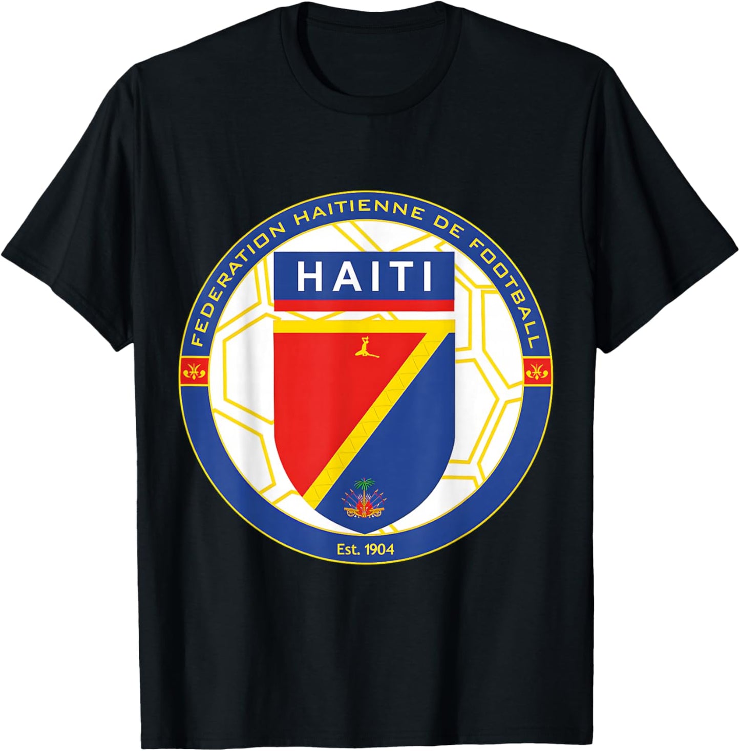 Haiti Football Fanclub (Soccer) T-Shirt - T-Shirt | Black