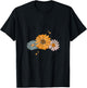 Have The Day You Deserve Wildflower Motivational Quote T-Shirt - T-Shirt | Black