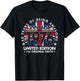 50 Years Old Vintage 1976 Ltd Edition UK Flag 50th Birthday T-Shirt - T-Shirt | Black
