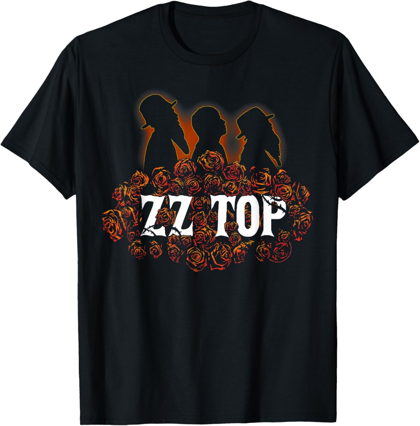 ZZ Top Roses T-Shirt - T-Shirt | Black