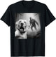 Funny Labrador retriever Selfie with bigfoot sasquatch T-Shirt - T-Shirt | Black