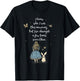 Alice in Wonderland Quote - Whimsical Fantasy World Rabbit , black, S T-Shirt - T-Shirt | Black