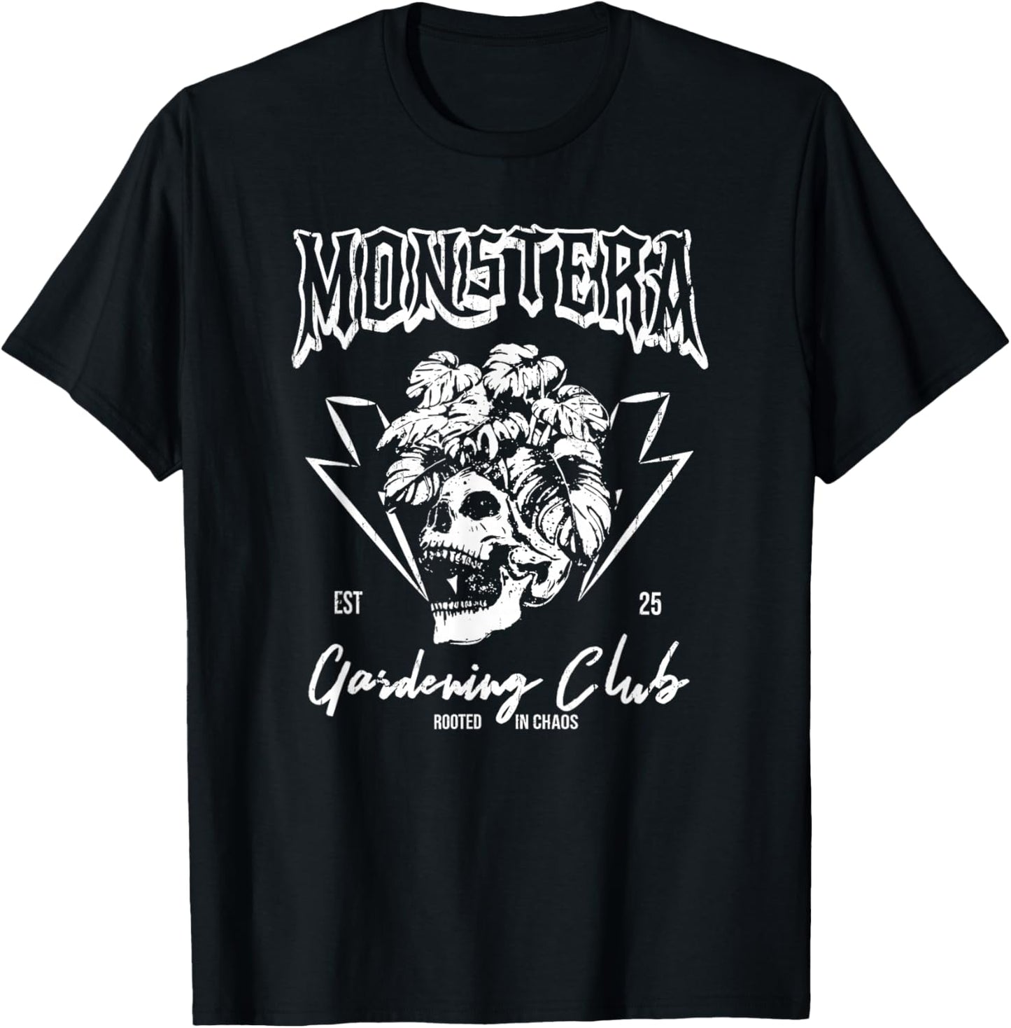 Monstera Gardening Club, Plant Lover T-Shirt - T-Shirt | Black