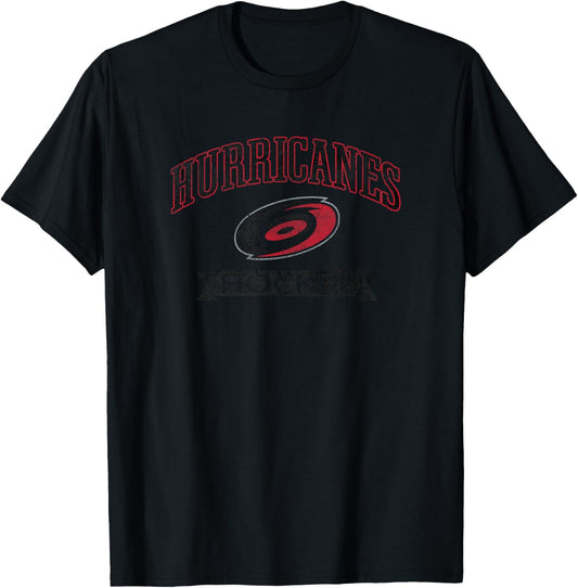 Carolina Hurricanes Vintage Hockey White Officially Licensed T-Shirt - T-Shirt | Black