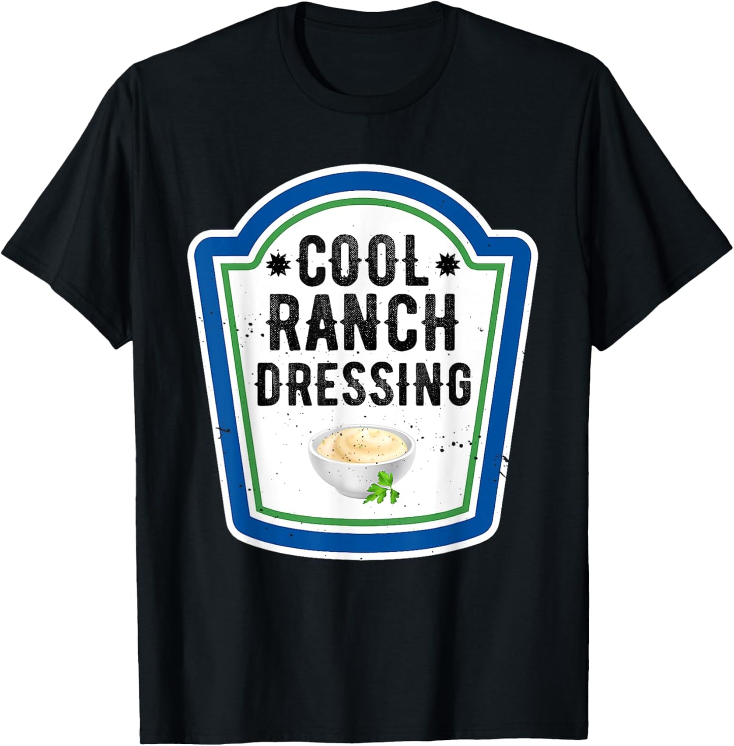 Funny Group Halloween Costume Ranch Dressing Group Condiment T-Shirt - T-Shirt | Black
