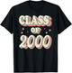 Vintage Class Of 2000 High School Graduation T-Shirt - T-Shirt | Black