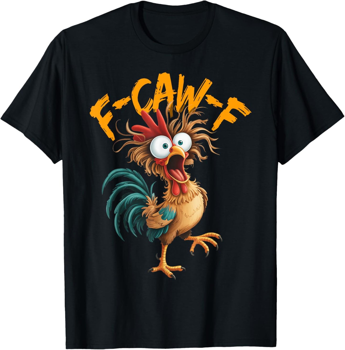 Lustiger Vogel Fcawf Huhn F Caw F Hahn Flüsterer Fawk Off T-Shirt - T-Shirt | Black
