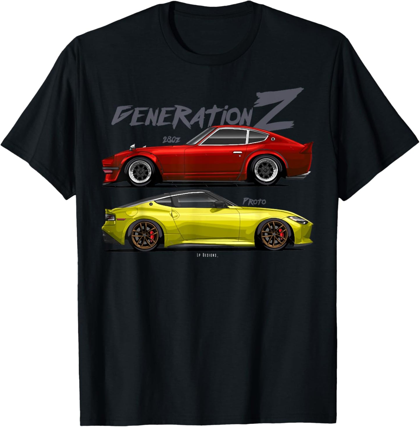280z Sports Car T-Shirt - T-Shirt | Black