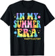 Tie Dye In My Summer Era Last Day of School Teacher Summer T-Shirt - T-Shirt | Black