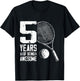 5th Birthday Boys Tennis Player Tennis 5 Years Old T-Shirt - T-Shirt | Black