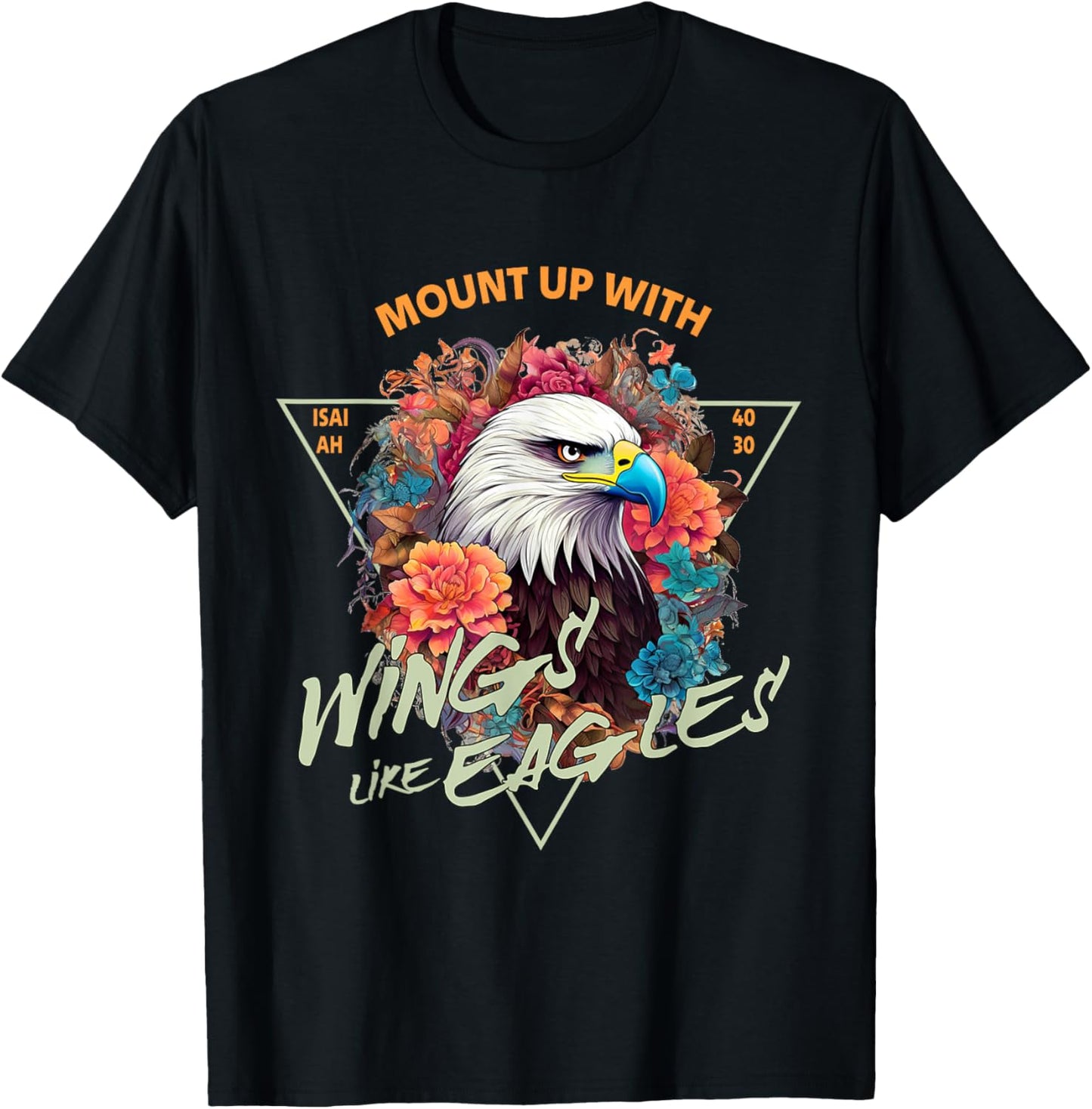 Those who hope in the Lord will renew their strength 24 T-Shirt - T-Shirt | Black
