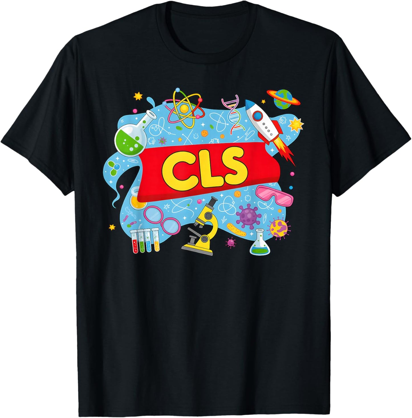 CLS Lab Story Lab Week Medical Laboratory Technician Team T-Shirt - T-Shirt | Black