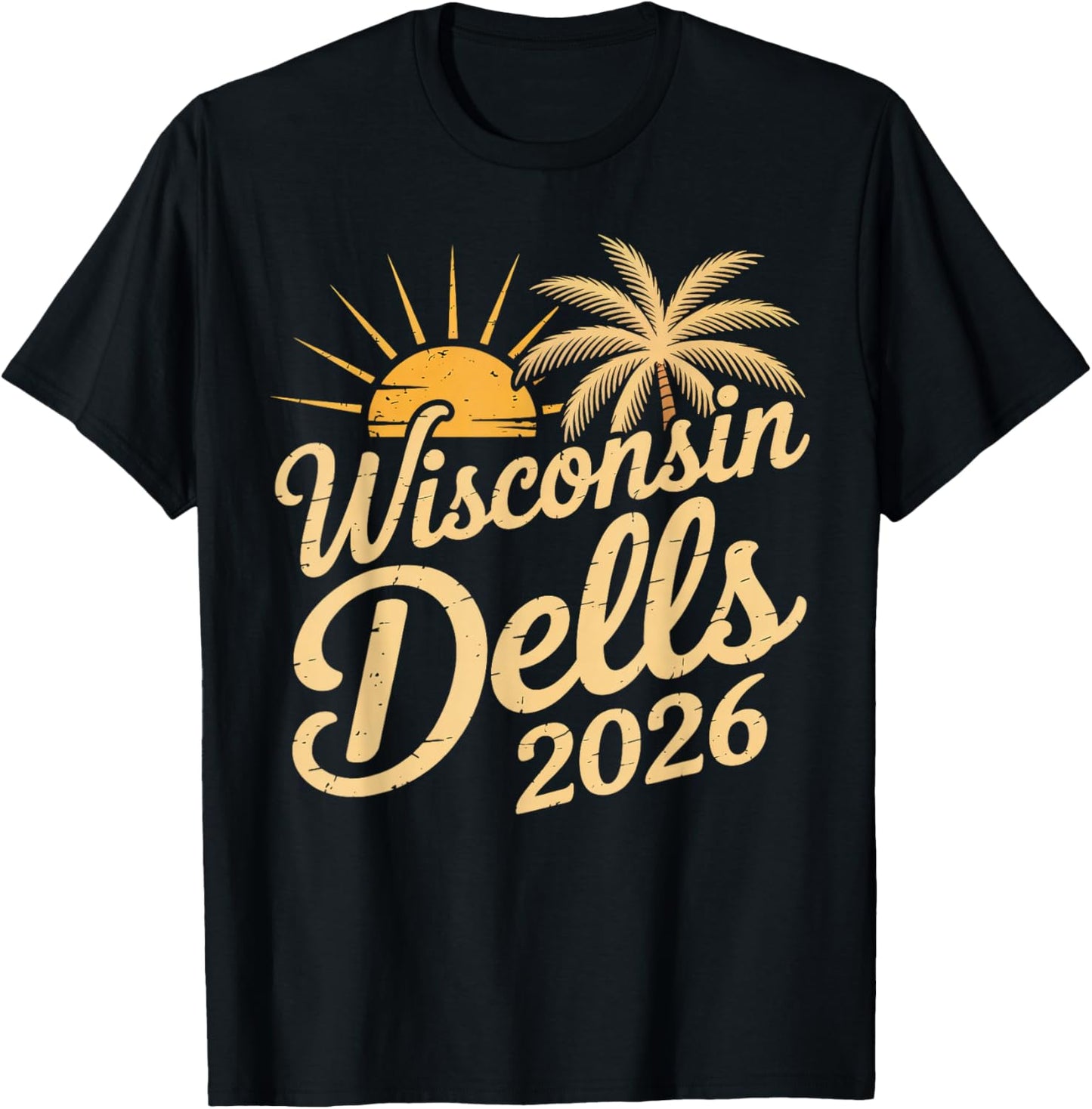 Wisconsin Dells 2026 Family Trip Friends Group T-Shirt - T-Shirt | Black