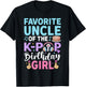 Favorite Uncle of The K-Pop Birthday Girl Family T-Shirt - T-Shirt | Black