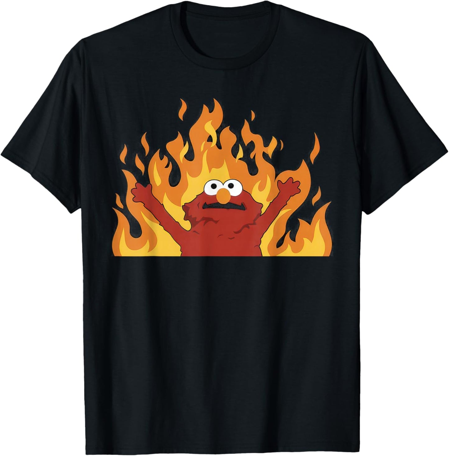 Hellmo Meme Everything is Fine, I'm Fine, Burning Fire T-Shirt - T-Shirt | Black