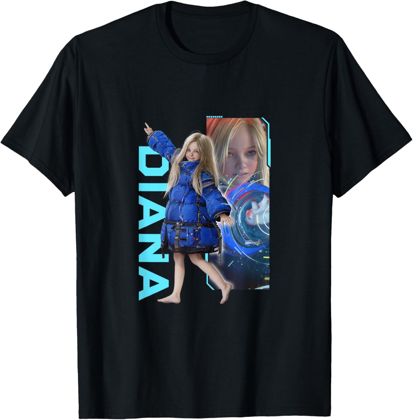PRAGMATA Diana -FP T-Shirt - T-Shirt | Black