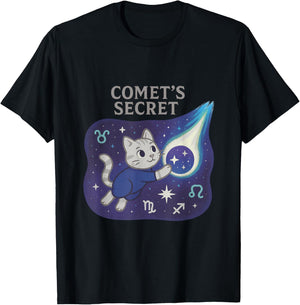 Zodiac Cat T-Shirt - T-Shirt | Black