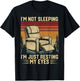 Father's Day Dad Joke Not Sleeping I'm Just Resting My Eyes T-Shirt - T-Shirt | Black