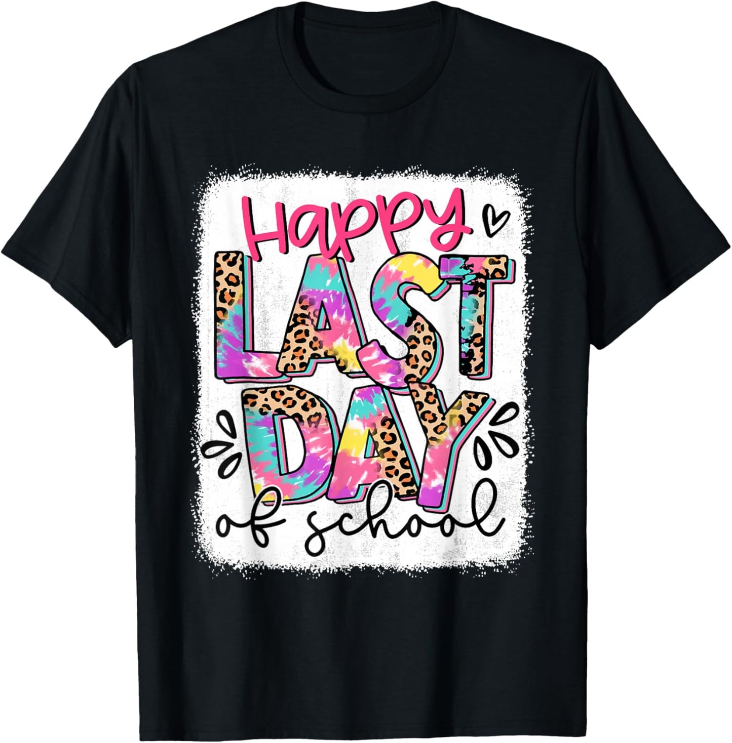 Bleached Last Day of School Teacher End of The Year Summer T-Shirt - T-Shirt | Black