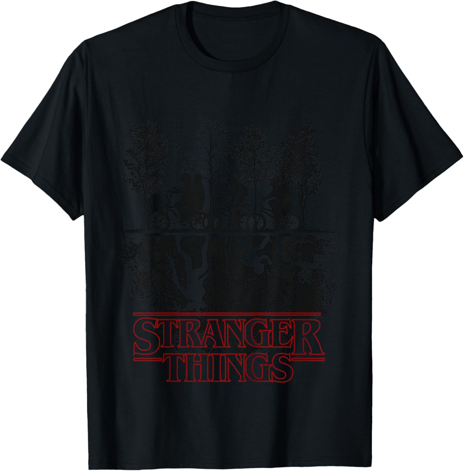 Stranger Things The Upside Down Logo T-Shirt - T-Shirt | Black