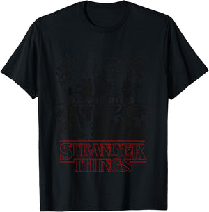 Stranger Things The Upside Down Logo T-Shirt - T-Shirt | Black