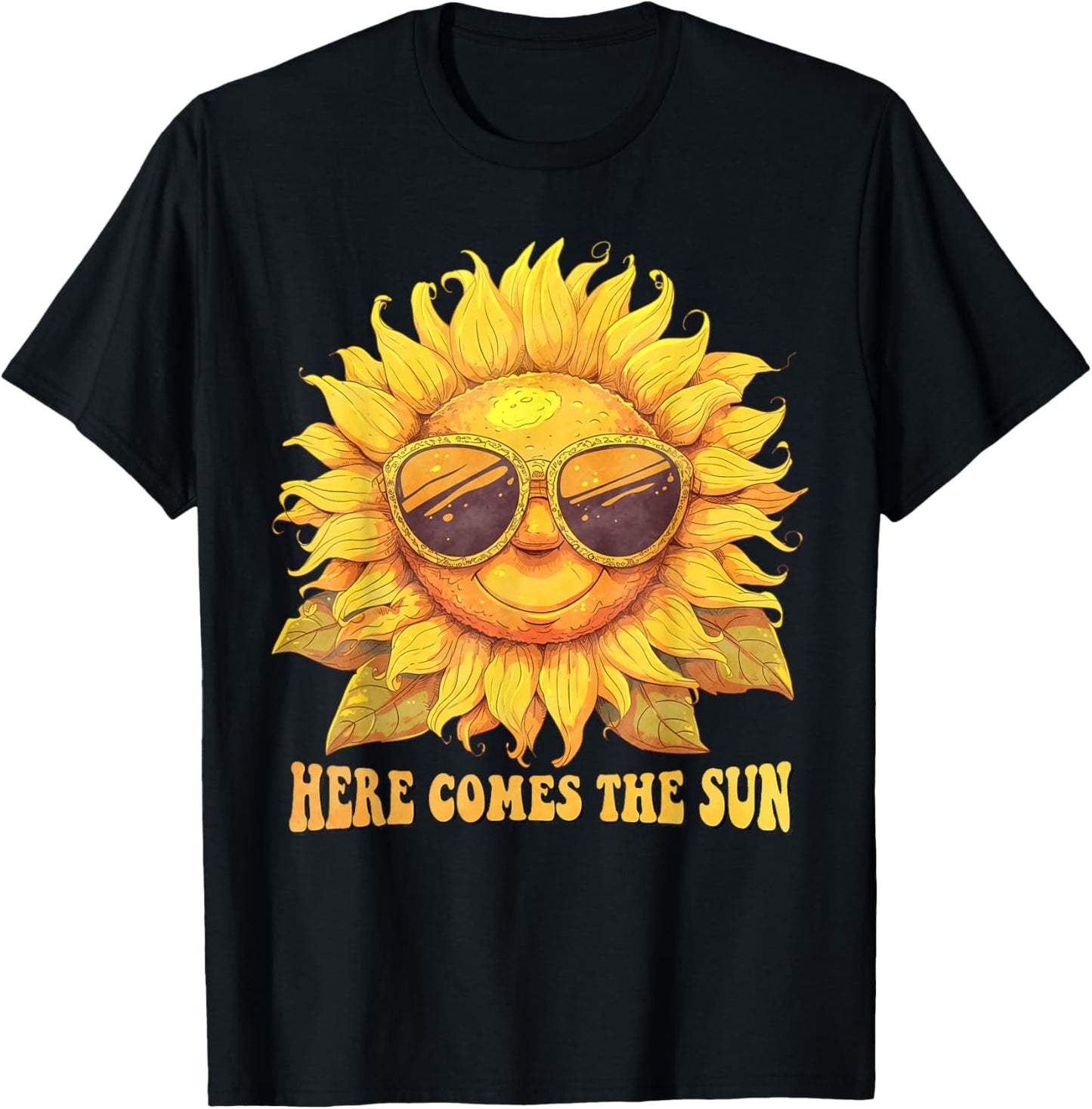 Sun, Summer. Sunbeams T-Shirt - T-Shirt | Black