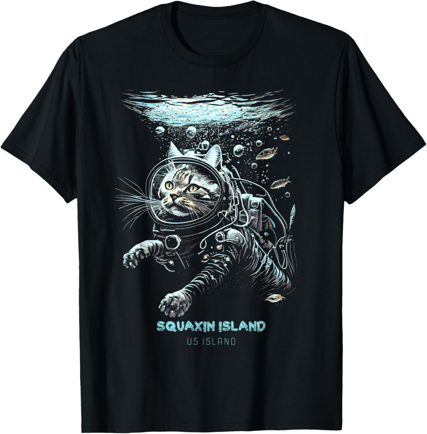 Squaxin Island US Island T-Shirt - T-Shirt | Black