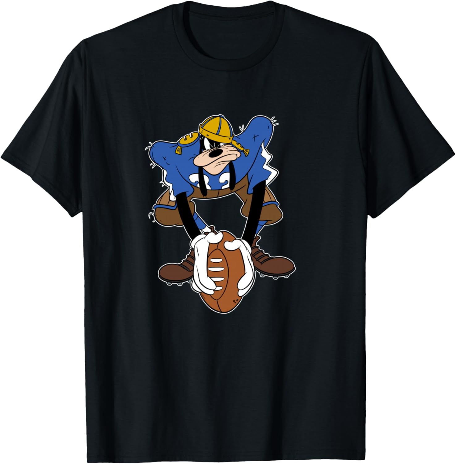 Disney Sports Goofy Football Team Player Manche Longue T-Shirt - T-Shirt | Black