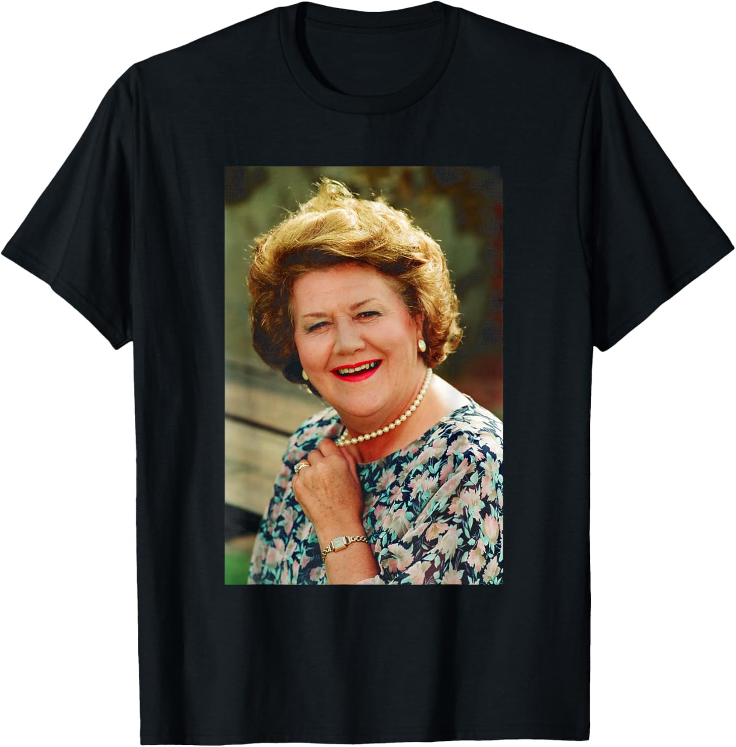 Keeping Up Appearances Patricia Routledge Hyacinth Bucket T-Shirt - T-Shirt | Black