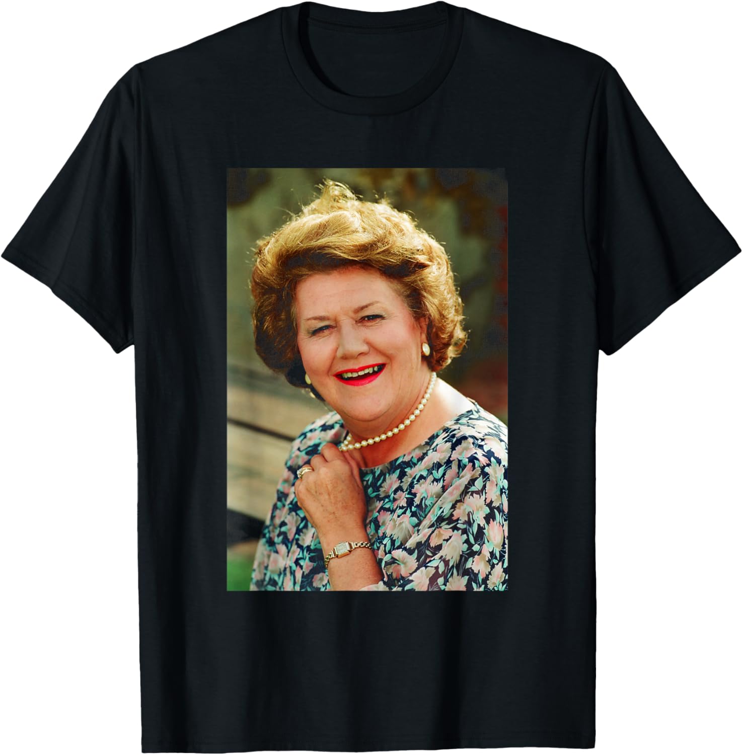 Keeping Up Appearances Patricia Routledge Hyacinth Bucket T-Shirt - T-Shirt | Black