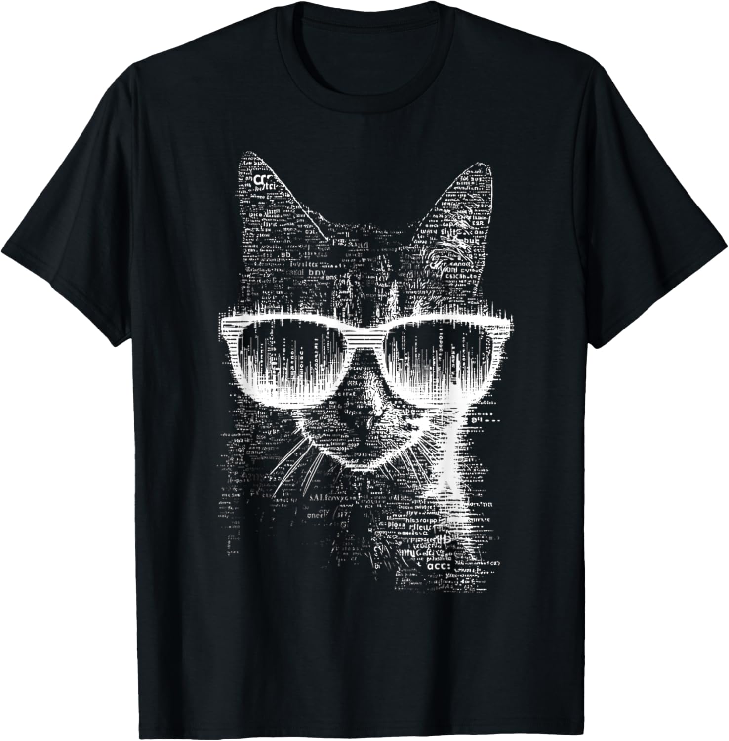 Cat Sunglasses T-Shirt - T-Shirt | Black
