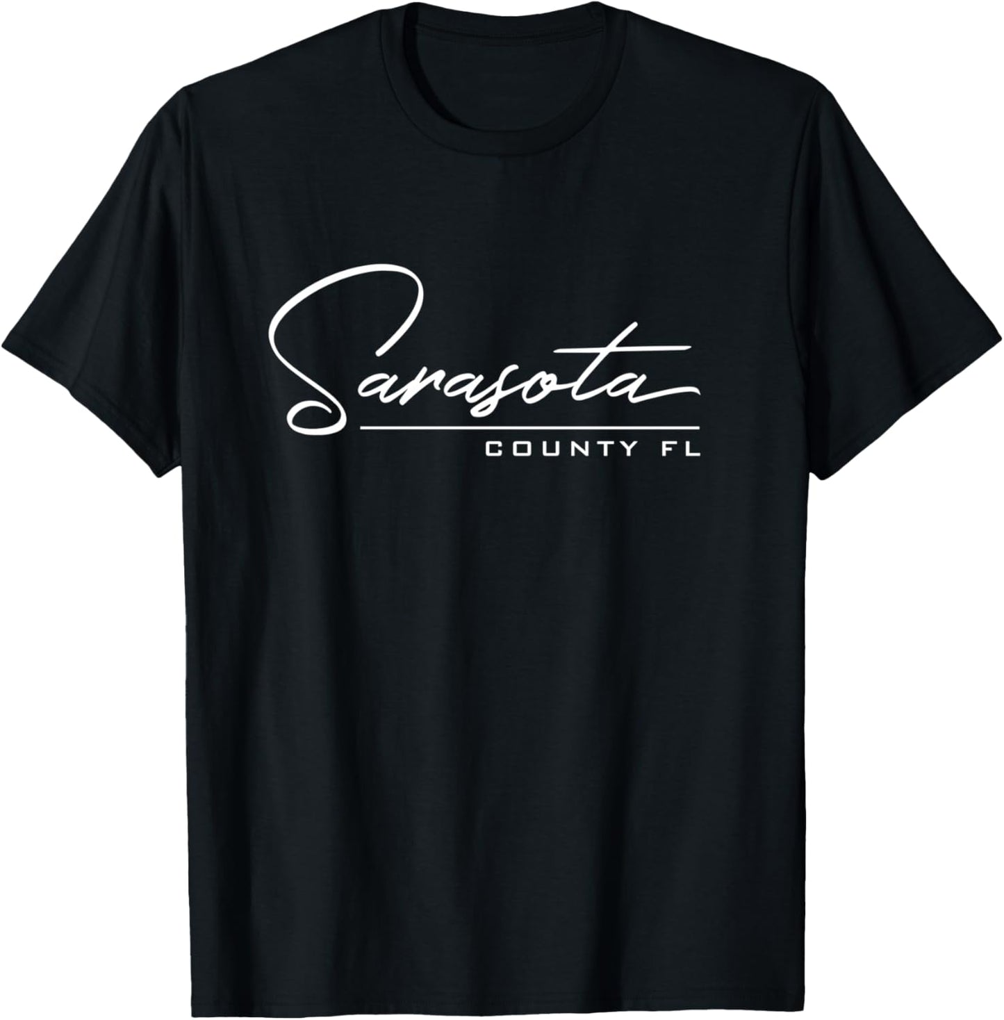 Comté de Sarasota Floride Manche Longue T-Shirt - T-Shirt | Black