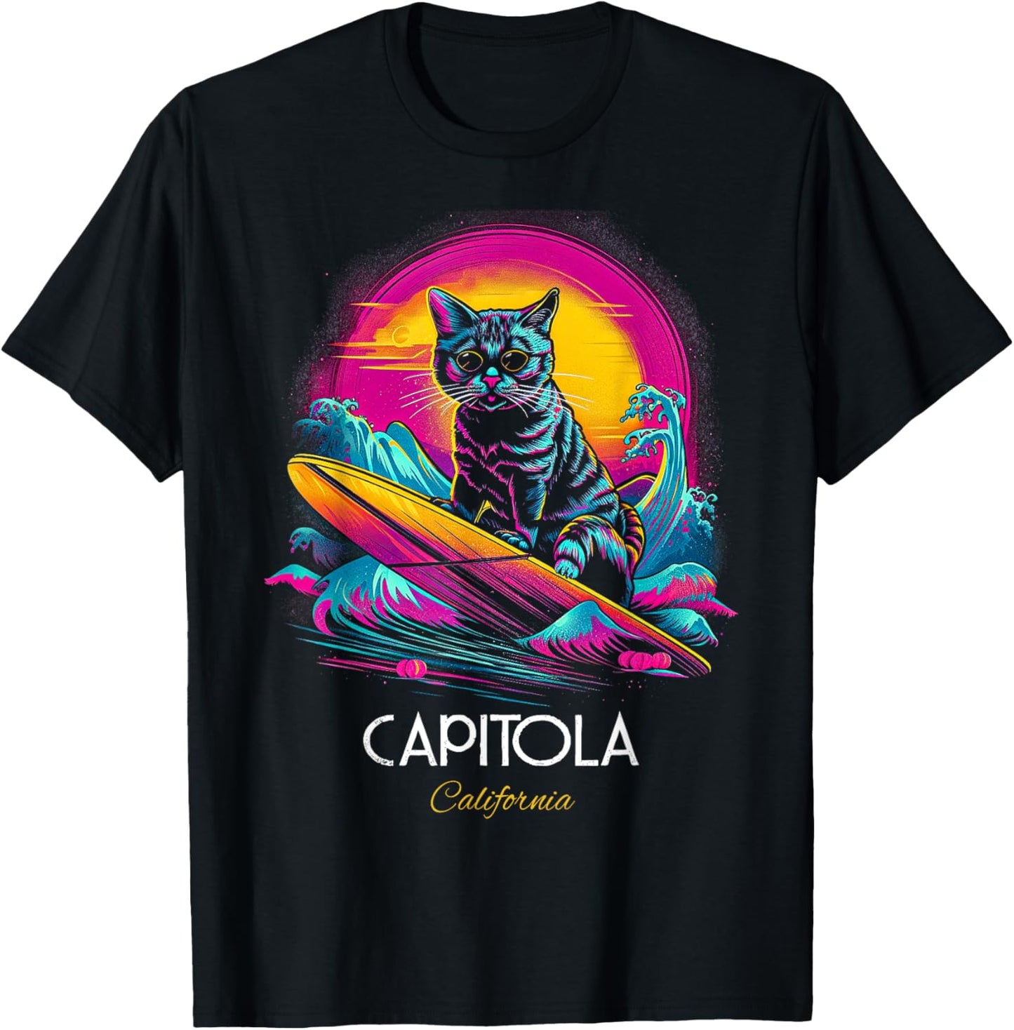 Capitola California T-Shirt - T-Shirt | Black