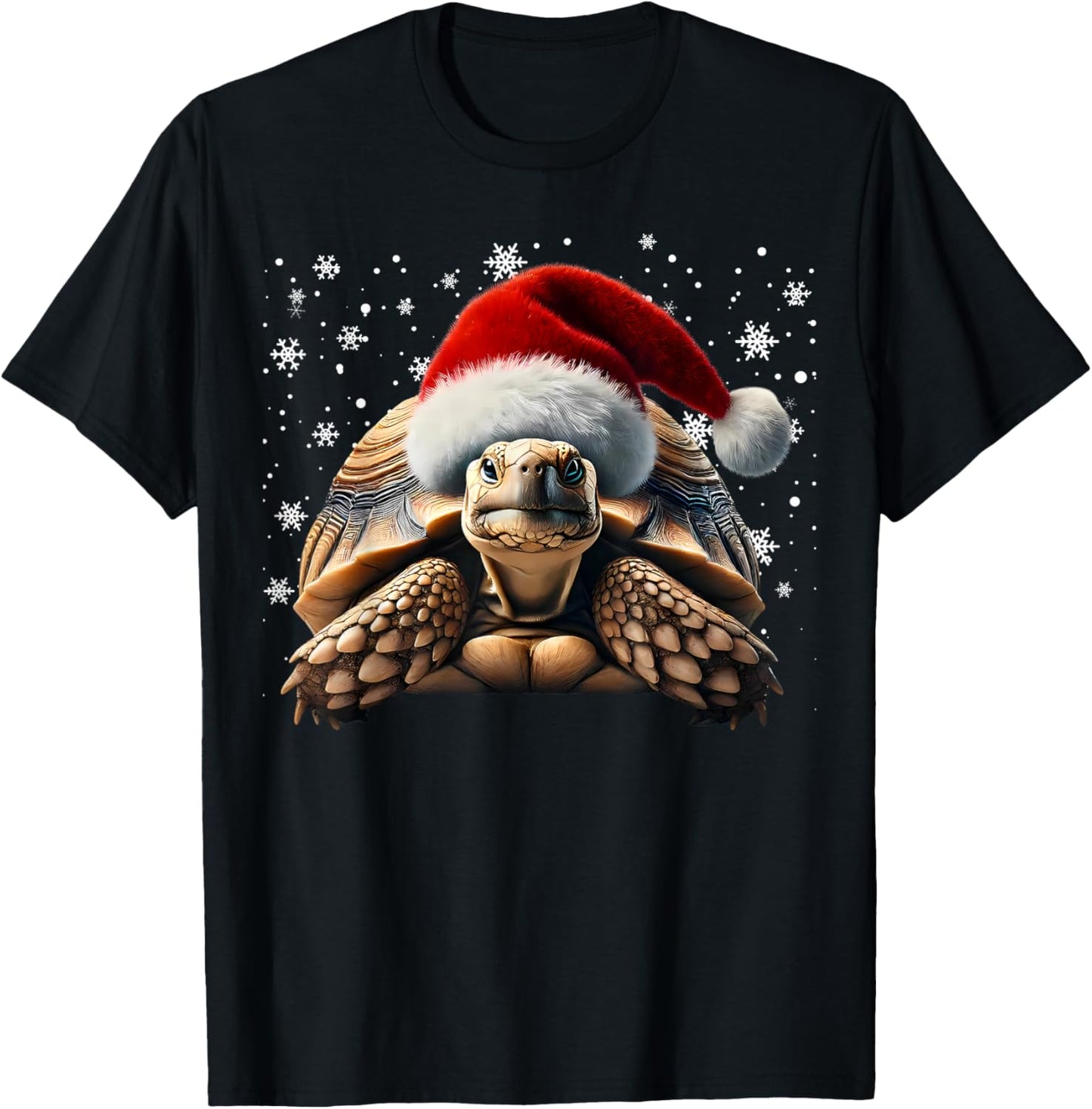 Christmas Tortoise T-Shirt - T-Shirt | Black