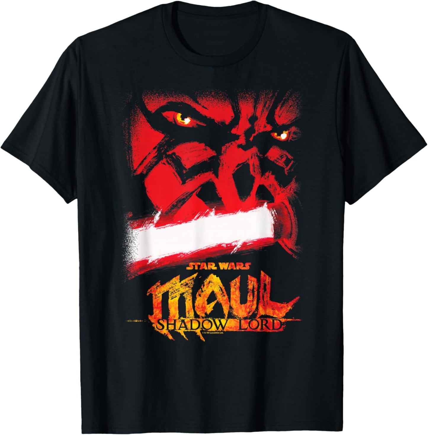 Star Wars: Maul - Shadow Lord - Poster T-Shirt - T-Shirt | Black